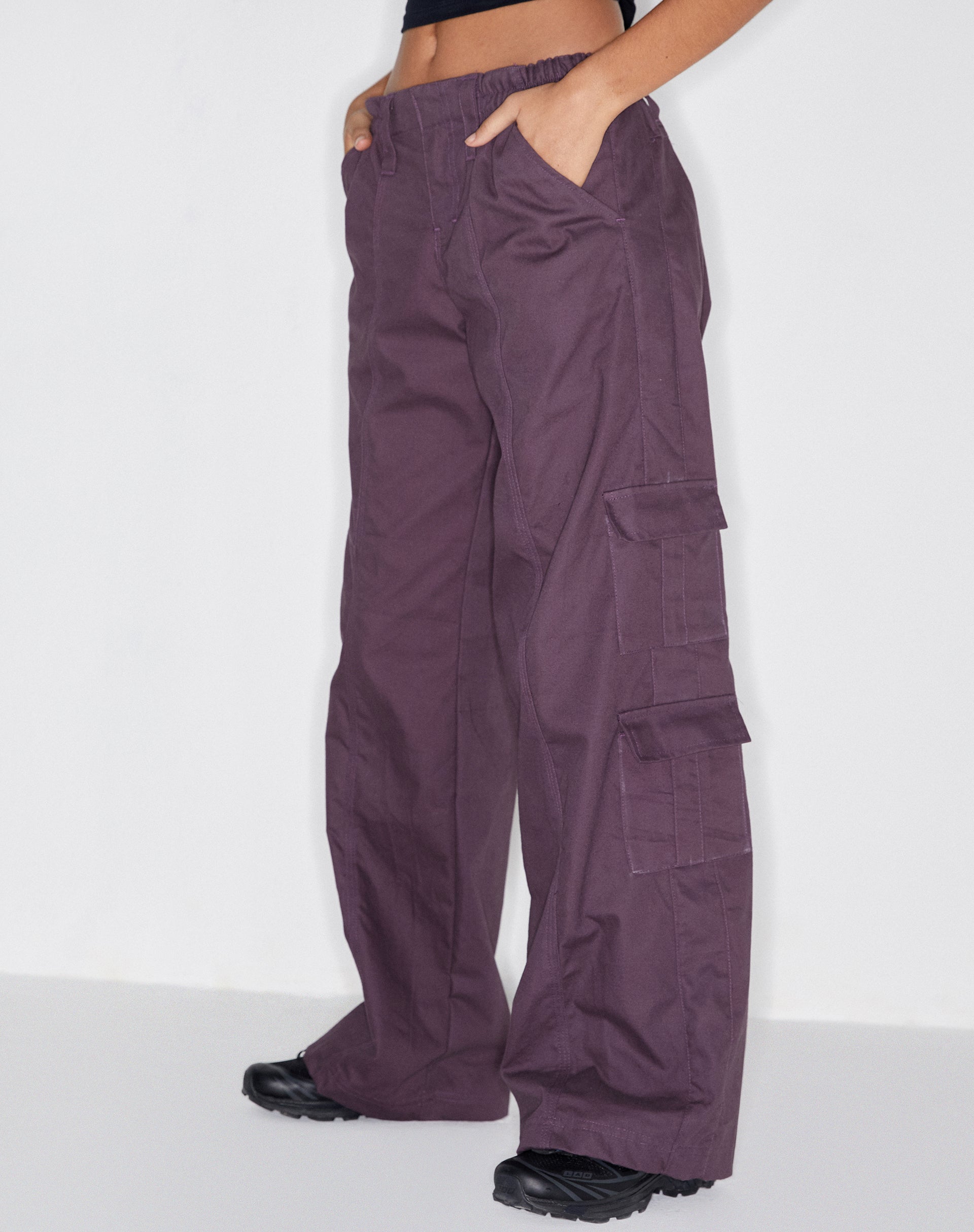 Anouk Women Purple & Beige Printed Kurta with Trousers - Absolutely Desi